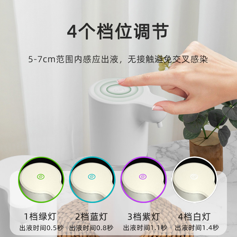 自动洗洁精感应器压取器挂墙皂液器壁挂感应洗手液盒免打孔洗手机图片