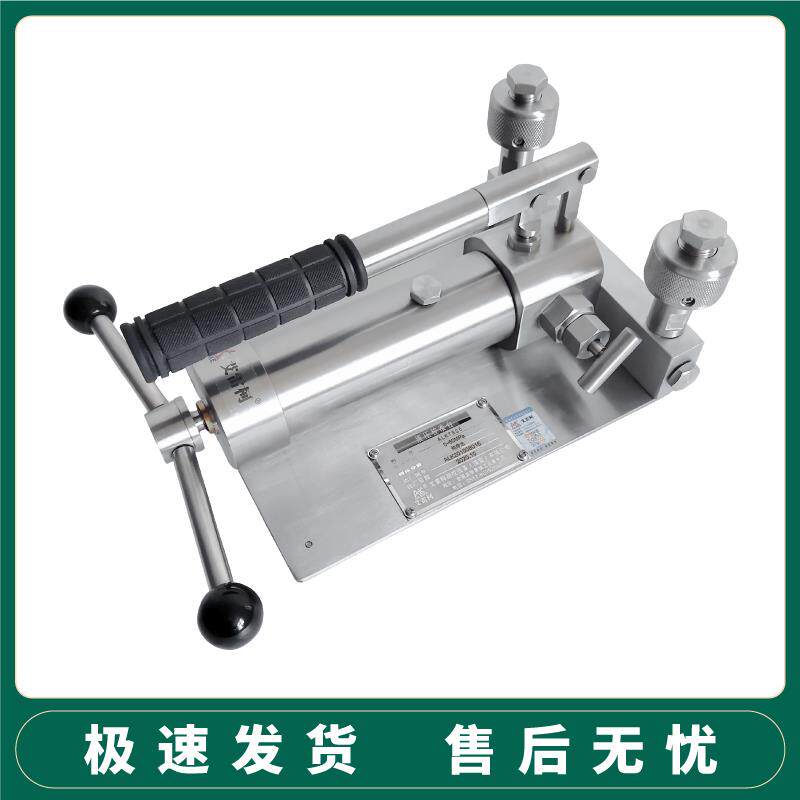液压校准台卫生型隔膜压力表变送器水压/油压检测台卡盘连接测试