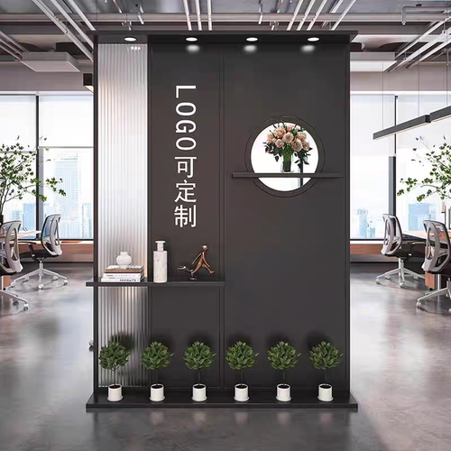 办公入户LOGO形象墙背景屏风定制