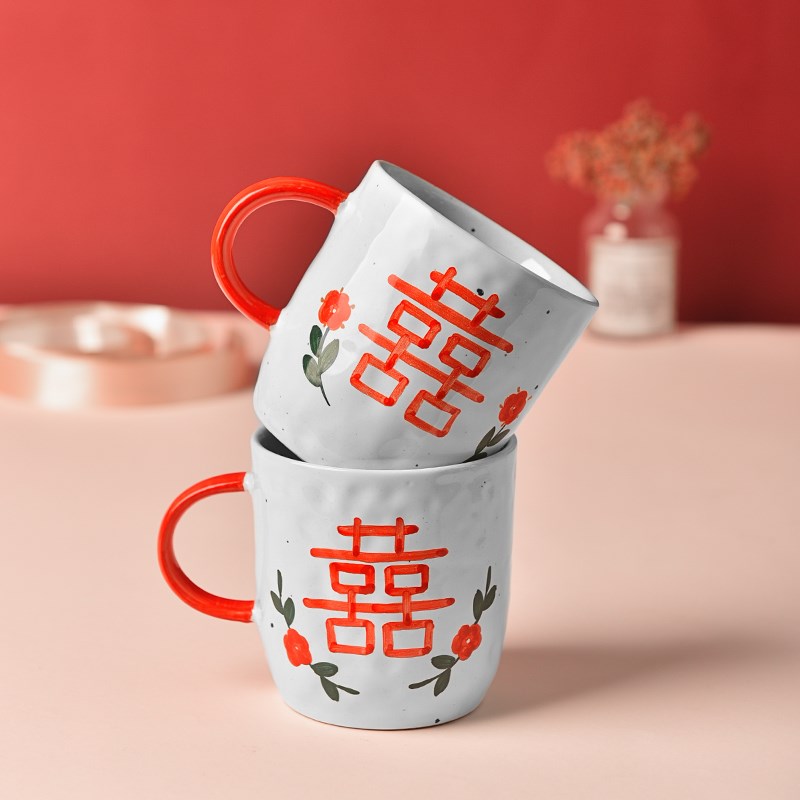 象有秘密新婚餐具套装喜字结婚礼物送新人家用创意乔迁餐具礼盒装图片