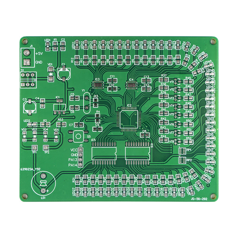 STM32流水灯测试电路贴片焊接练习板技能考核DIY散件JS-56-292