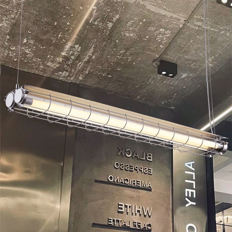 loft复古长条餐厅设计师工业风火锅店咖啡厅吧台创意个性办公吊灯
