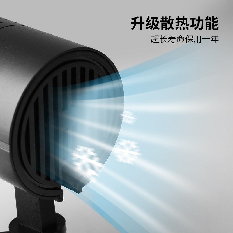 服装店射灯led天花灯店铺商用橱窗超亮家用背景墙导轨式cob轨道灯
