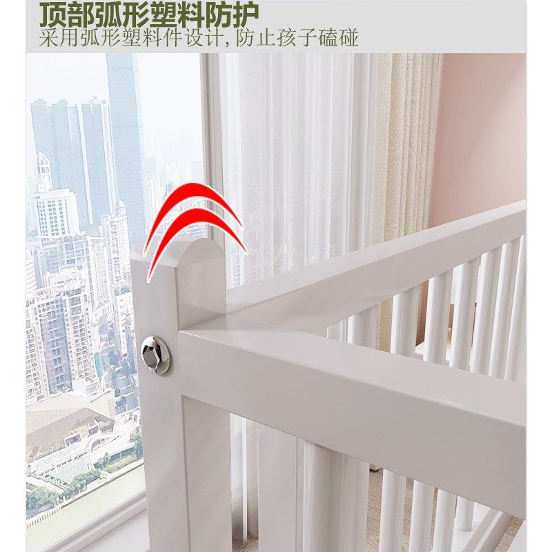 铁艺拼接床儿童床加宽床边床拼接大床婴儿床小宝宝二面加高带护栏