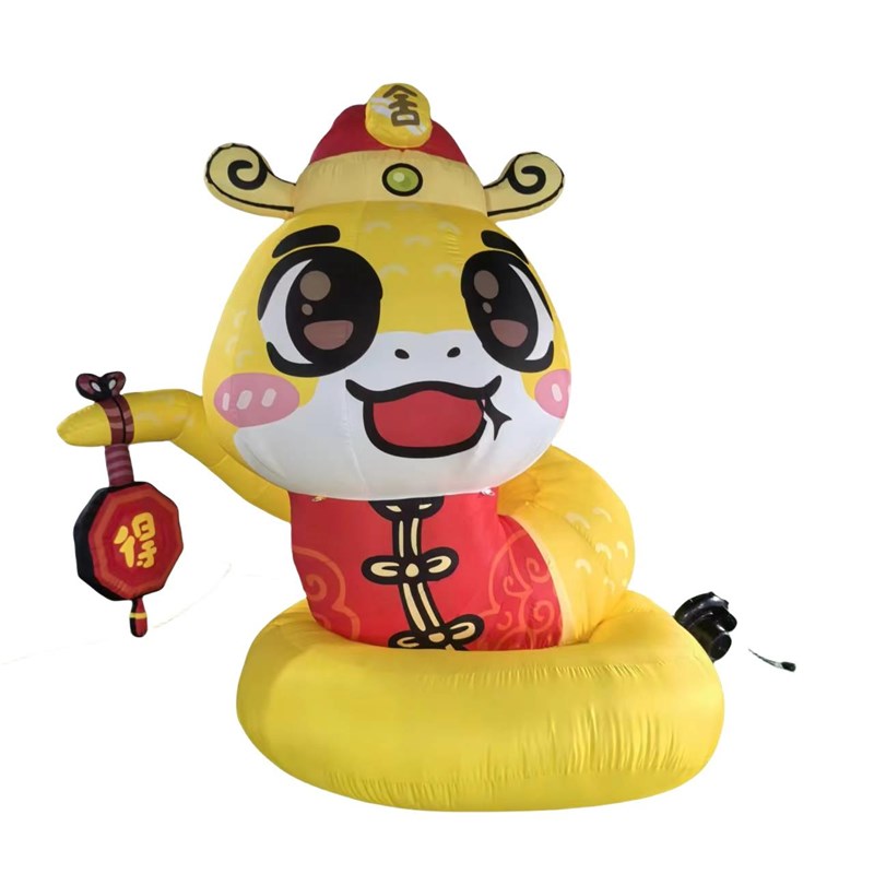 七夕充气毛绒爱心气模定制情人节超大心形装饰充气卡通人偶动物