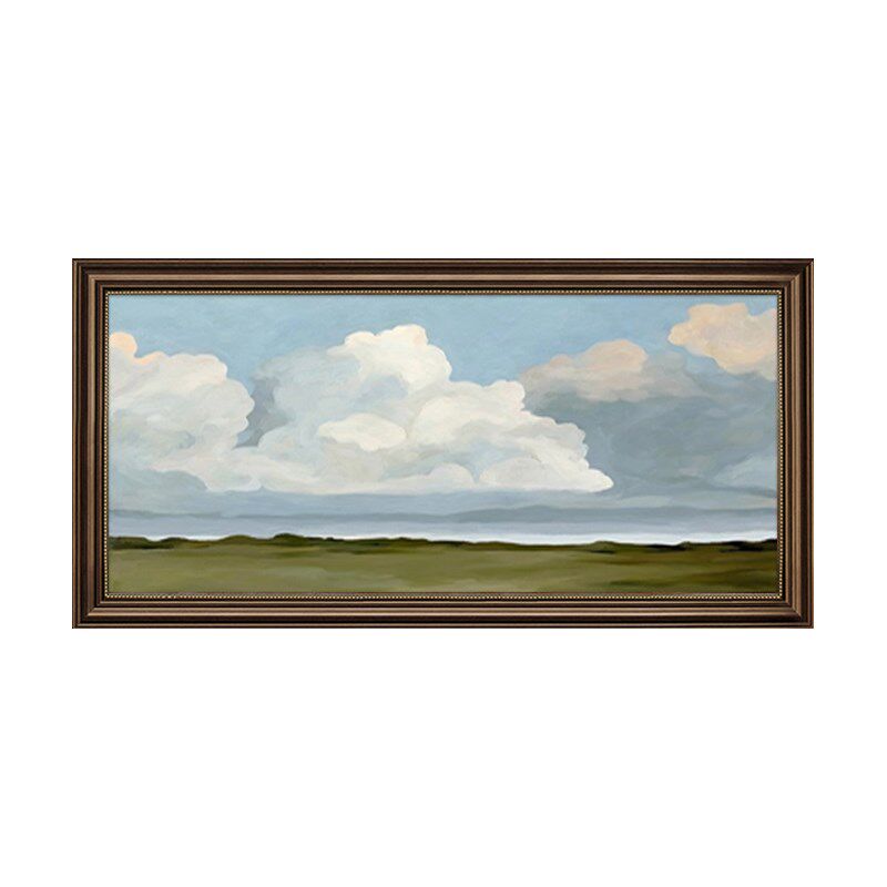 欧式风景壁画客厅沙发背景墙装饰画抽象挂画山水画美式横幅油画