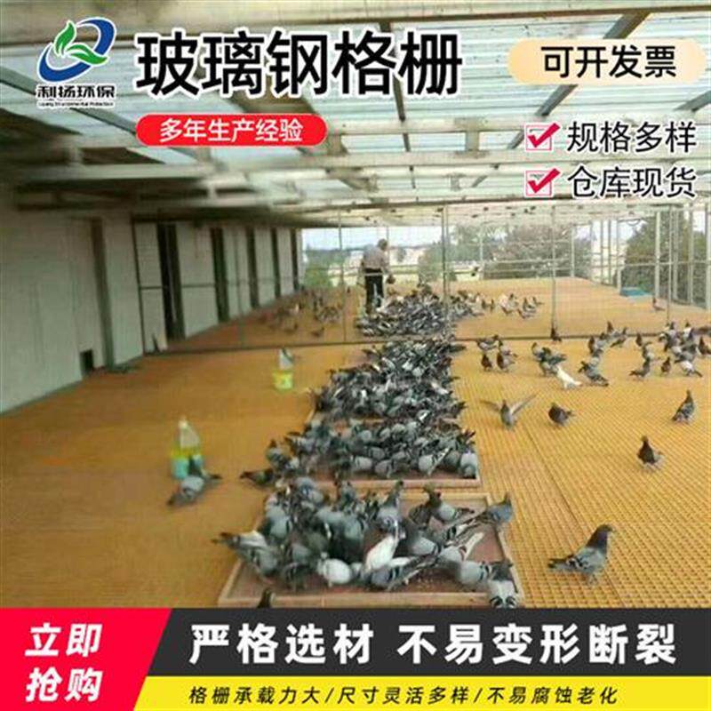 玻璃钢格栅 鸽舍养殖场漏粪格板城市绿化树篦子十字玻璃钢格栅板