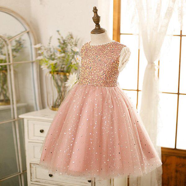 女童晚礼服比赛儿童宝宝高定公主裙花童婚礼小女孩高端钢琴演出服