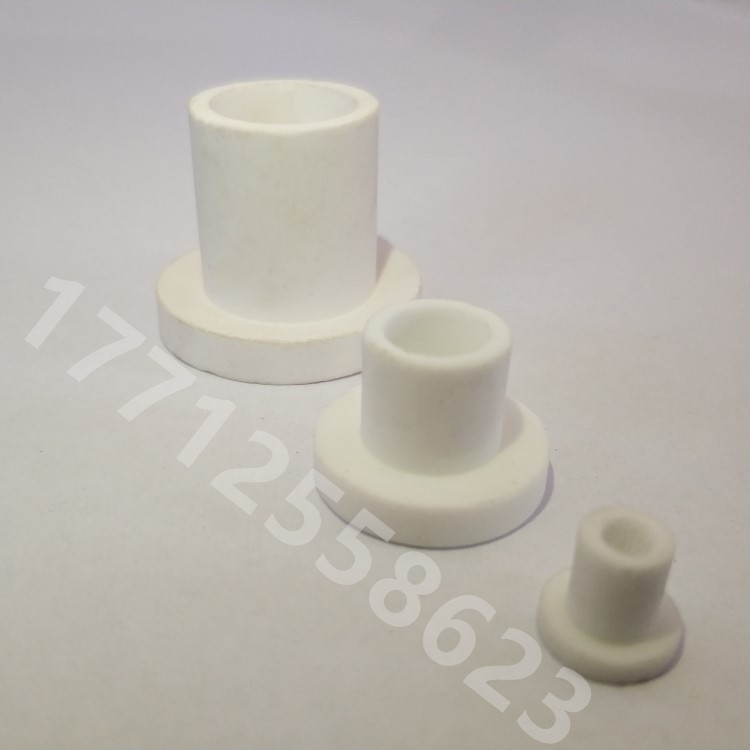 专业定做耐高温陶瓷套管绝缘瓷头瓷管电热丝陶瓷套管法兰堵头套筒