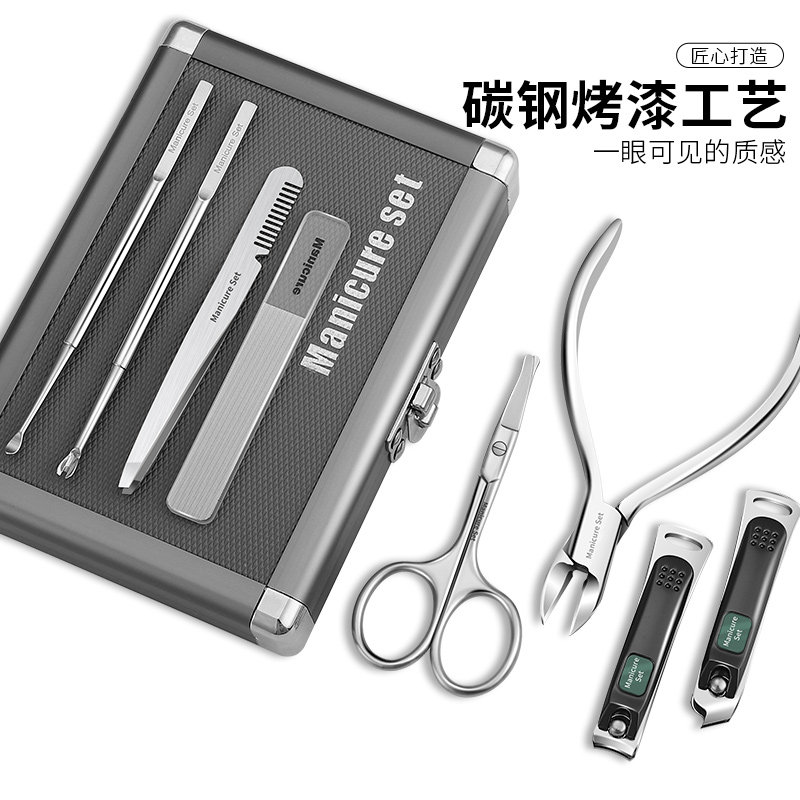 指甲刀套装家用指甲剪刀脚趾厚指甲死皮剪甲沟尖嘴钳子修脚工具炎