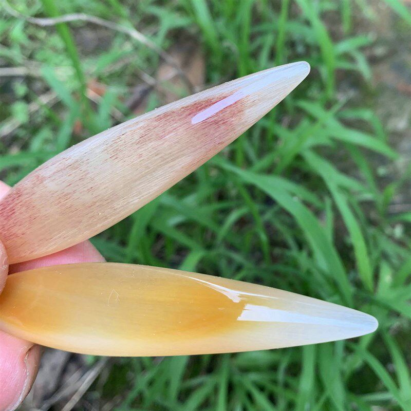 长8CM豆豆柄牛羊角钩针柄毛衣勾针微钩蕾丝手钩编织工具手工 定做