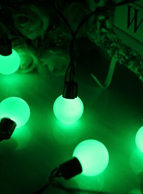 led串灯4厘米大圆球装饰灯超高亮彩灯宿舍过年新年婚庆用品节日