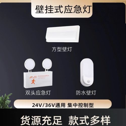 消防A型应急照明灯筒灯吸顶灯36v集中控制双头灯低压龙泰凯铭井伦