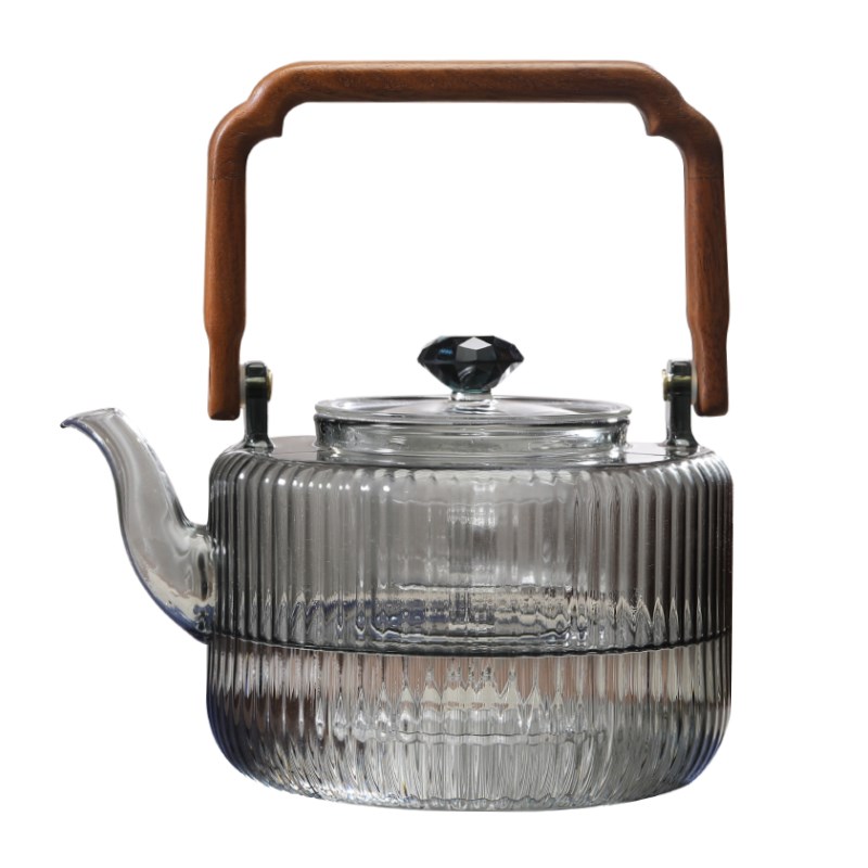 煮茶壶玻璃耐高温蒸煮一体具家用泡茶烧水壶可明火电陶炉茶器单壶