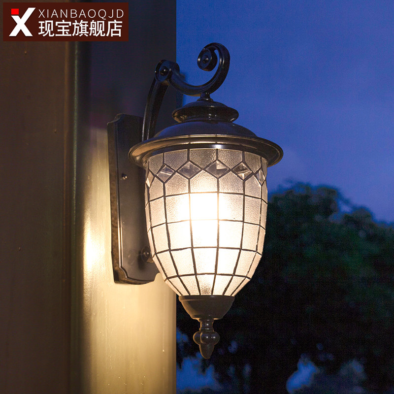 别墅壁灯大门口户外防水欧式仿古阳台柱子花园走廊室外庭院外墙灯