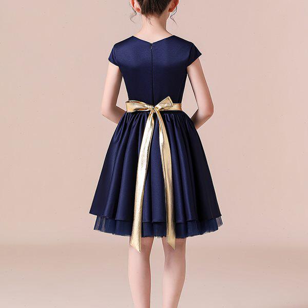 2023新款女童诗朗诵高端合唱团音乐团体比赛钢琴演出服主持小礼服