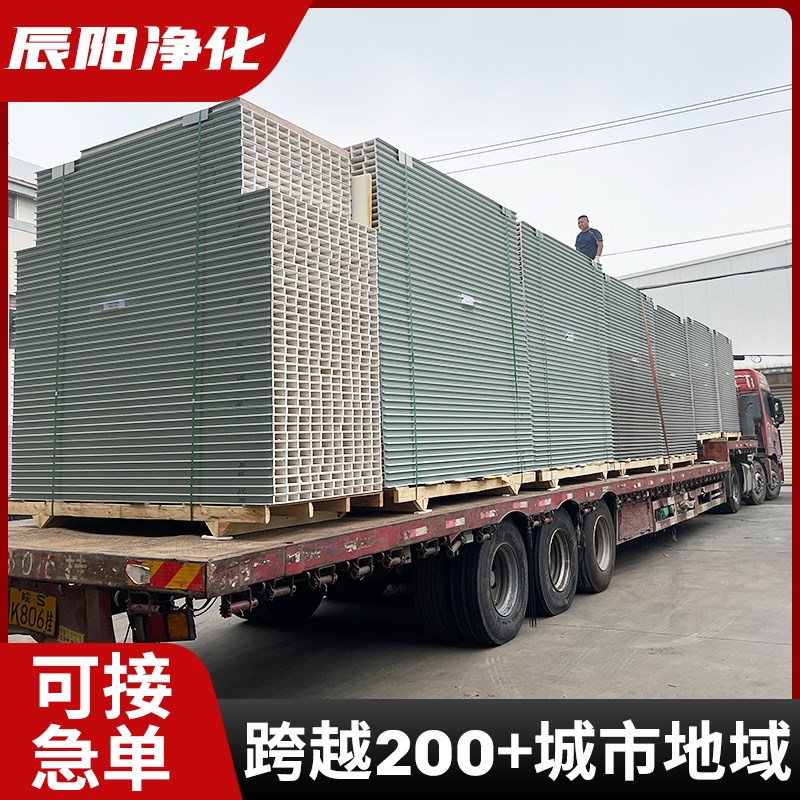 中空玻镁板防火保温板岩棉净化板无尘食品厂彩钢板医院夹芯板吊顶