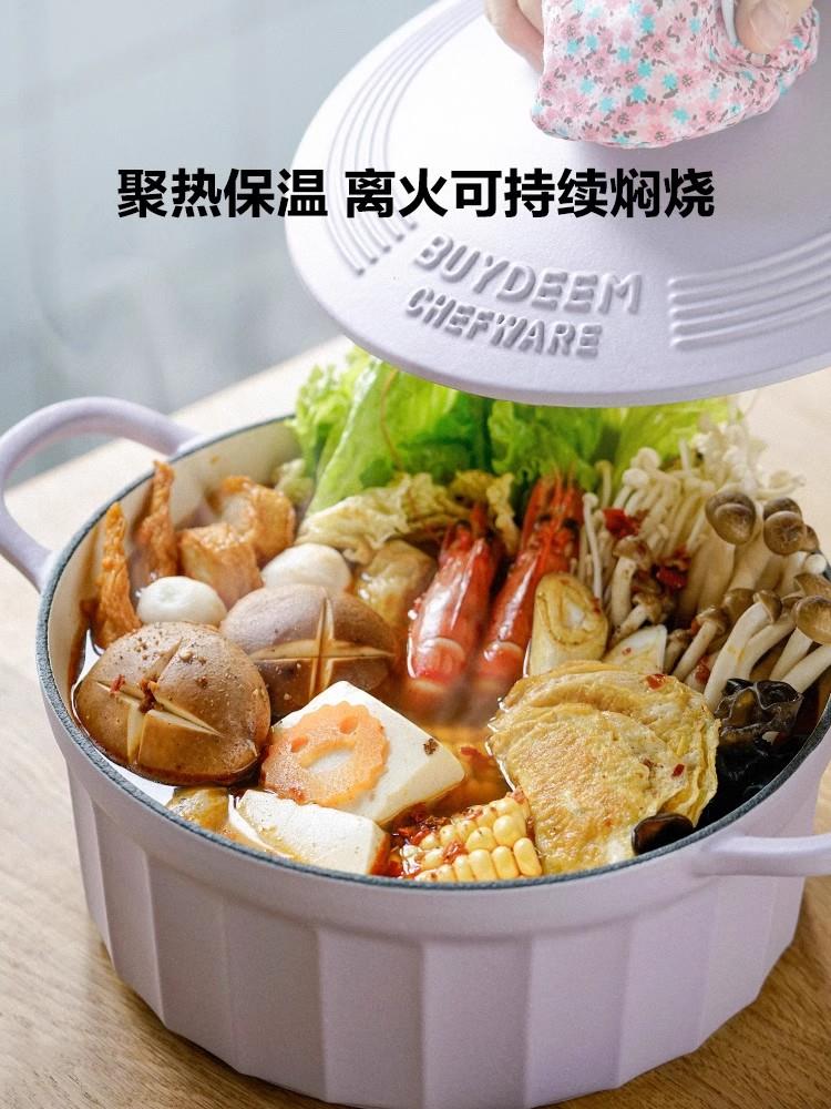 北京搪瓷锅铸铁汤家用炖锅多功能砂锅进口煎锅套锅