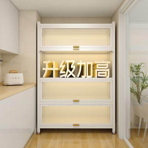 加厚厨房橱柜厨房隔断储物柜子床头收纳柜多功能微波炉收纳柜碗柜