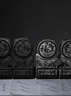 福鱼门墩抱鼓石镇宅纳福一对家用仿古做旧青石石雕天然庭院摆件