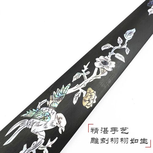 4/4小提琴雕花配件,腮托/琴轴弦钮琴钮/拉弦板/指板,乌木手工雕刻