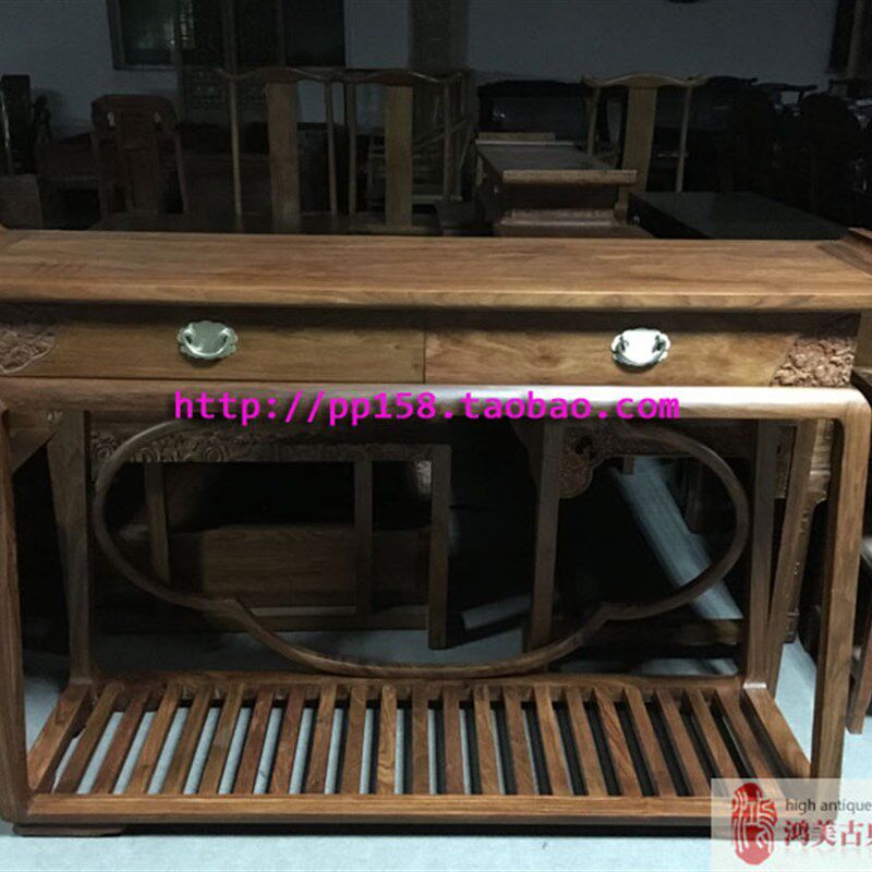 新中式简约案桌案台刺猬紫檀条案花梨木京瓷苏梨大观允品家具