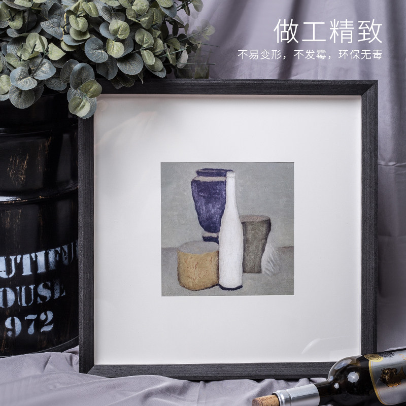 实木相框数字油画边框装裱定制任意尺寸简约北欧免组装饰外框挂墙