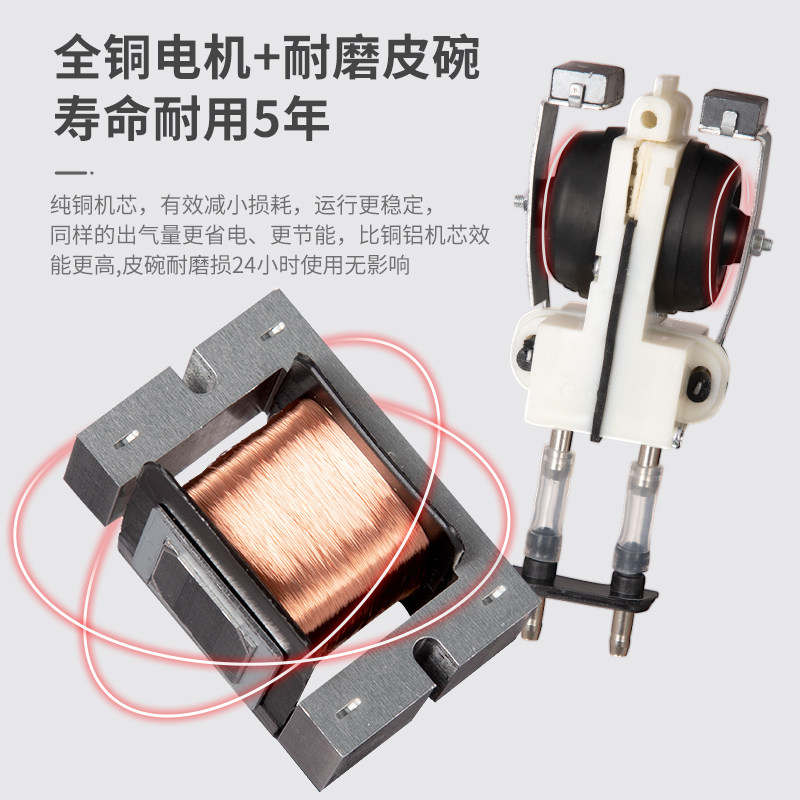 博特超静音氧气泵家用鱼缸增氧机 3W单孔及10W双孔打氧机养鱼用