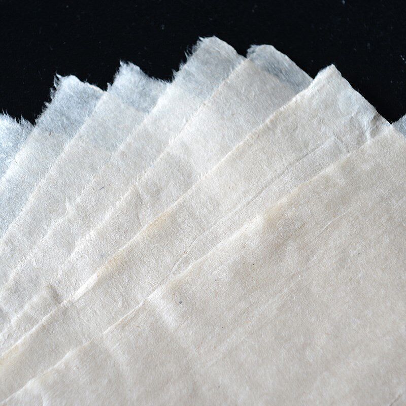 腾冲宣纸 古法造纸手工抄纸半生半熟仿古色/白色二尺三尺四尺100
