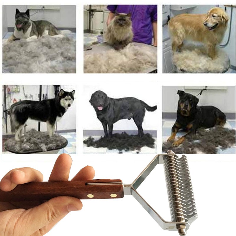乐比y型梳子 宠物底绒刮刀狗狗猫毛梳开结金毛边牧浮毛梳去掉毛刷