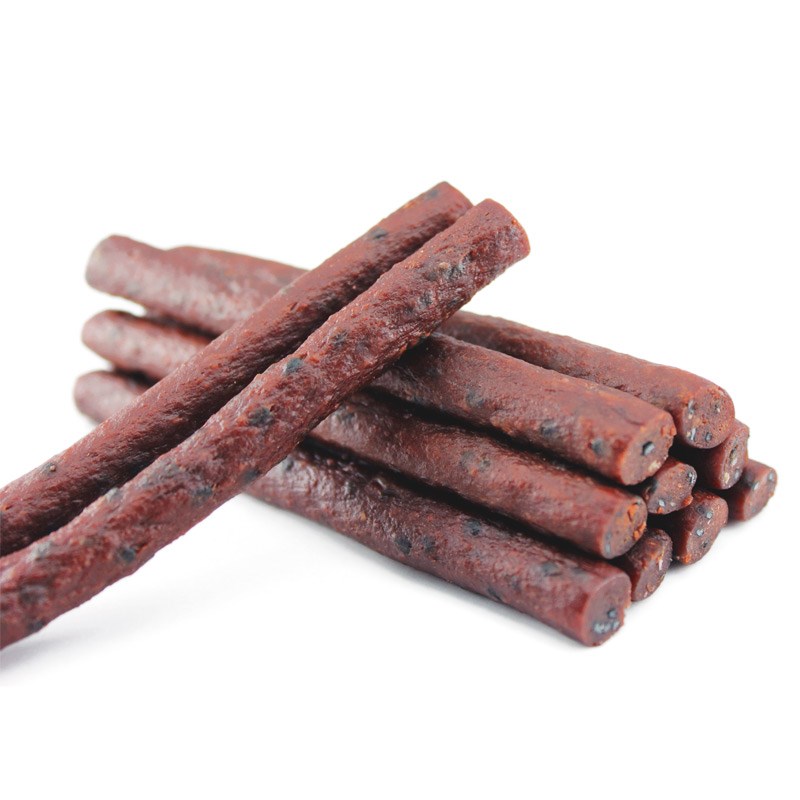 黑鼻头宠物狗狗零食 鲜牛肉条芝麻海藻500g美毛磨牙泰迪金毛比熊