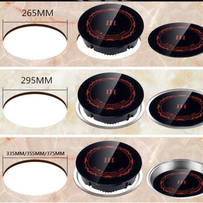 火锅电磁炉大功率288MM2000W2500W圆形商用嵌入式线控火锅店专用