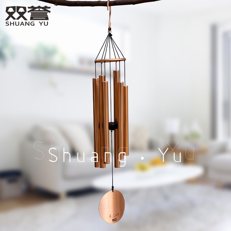 双誉 欧式时尚音乐金属6管28寸风铃铝管挂饰结婚情人节生日礼物