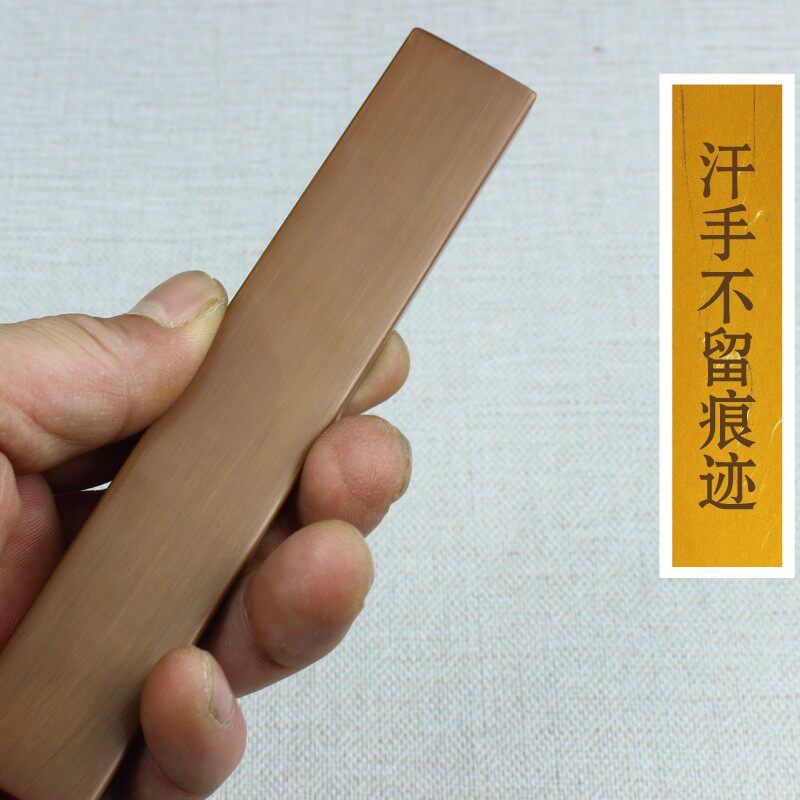 纯紫铜镇尺压纸压纸压宣纸创意镇尺金属实心紫铜镇纸学生文房四宝