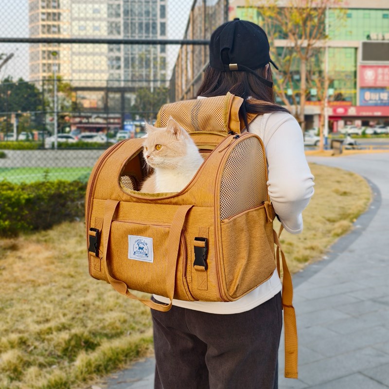 拓展猫包外出便携透气扩展宠物双肩包猫咪背包狗狗手提单肩大容量