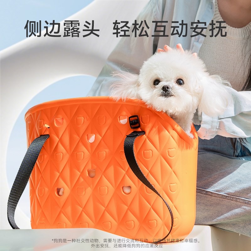 小狗狗春夏外出便携包防水耐磨泰迪比熊小型犬EVA透气单肩宠物包