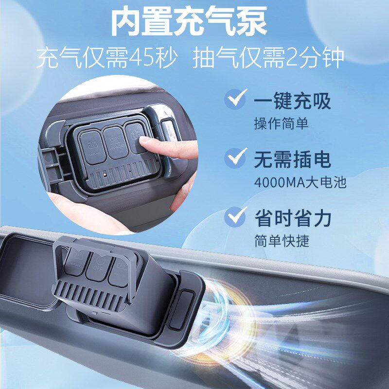 适用理想L6L7L8L9汽车载床垫充气床副驾午休睡觉床云憩垫