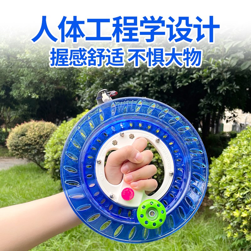 白鲨浮钓鲢鳙手持渔轮反底钓鱼大轴承风筝盘卷线器船送版可携式轮