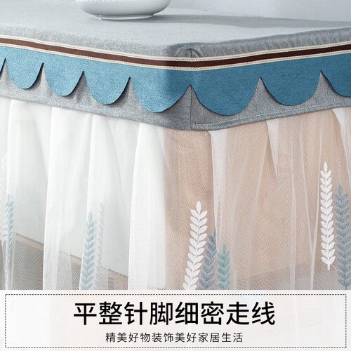 全包蕾丝茶几桌布长方形客厅家用布艺餐桌布电视柜盖巾茶几布套罩