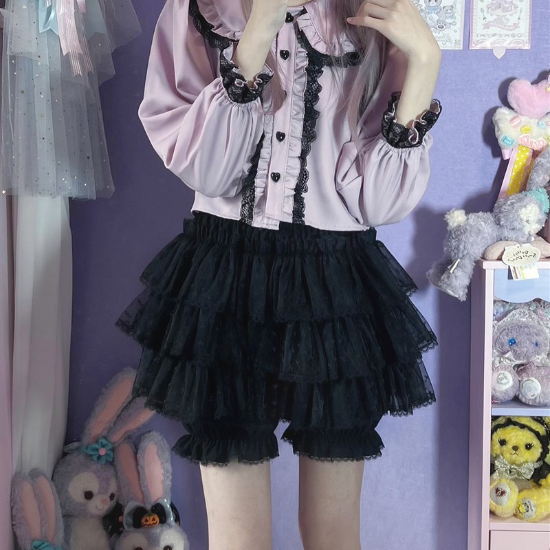 lolita南瓜裤jk打底裤安全裤蛋糕裙夏季洛丽塔日系外穿灯笼短裤