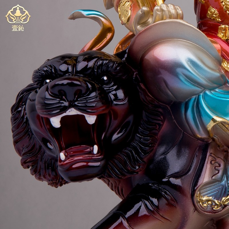 武财神赵公明佛像骑虎赵玄坛财神爷神像树脂客厅佛堂商店招财摆件
