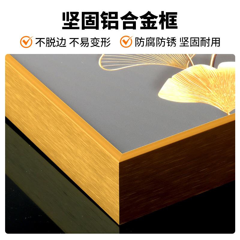 钟表挂钟客厅装饰时钟LED背光静奢家用电子钟挂墙挂表饭厅钟挂画