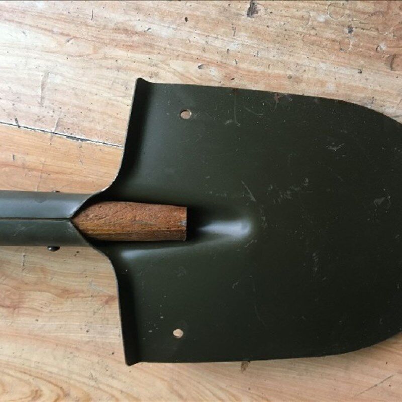 保真原品老货70年代65式工兵铲战备战壕锹铲车载露营锰钢工兵锹