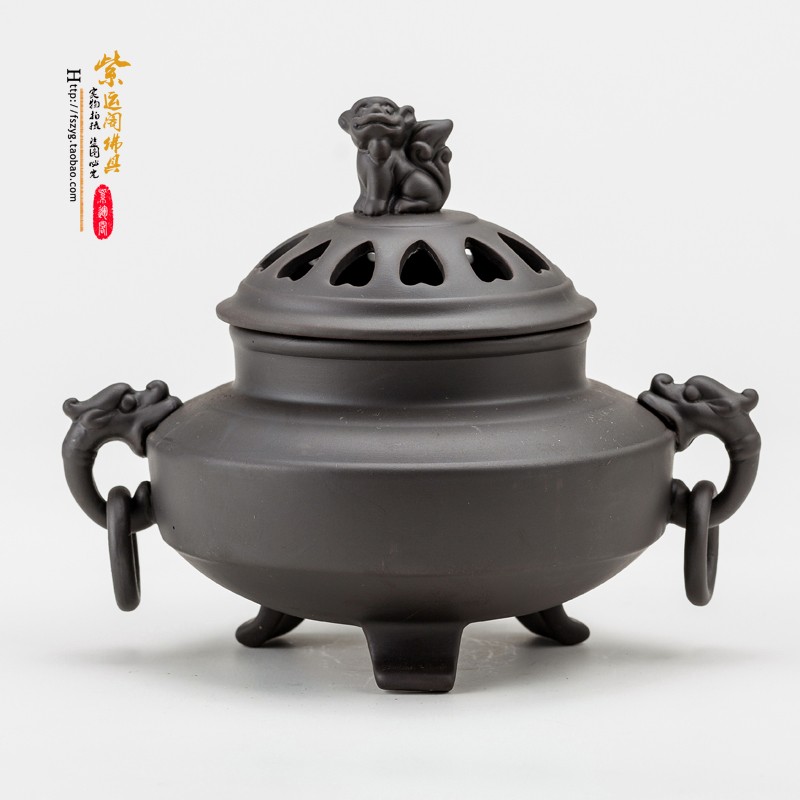 仿古陶瓷香炉香薰炉盘香塔香线熏香炉香插香器佛堂供佛具香道居室