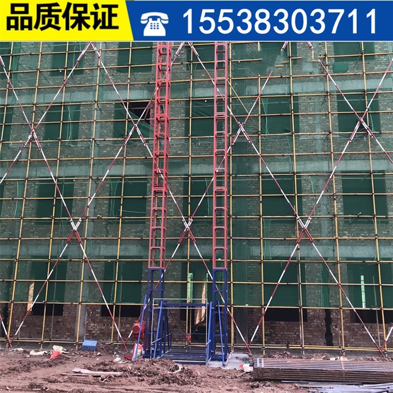 SSE160龙门架物料提升机建筑盖房施工升降机工地双柱龙门架吊货机