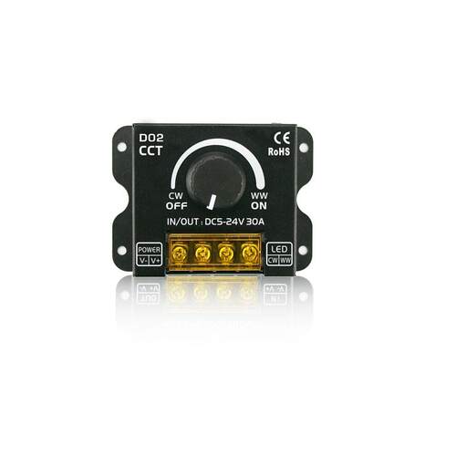 LED双色温调光控制器DC12V24V灯箱灯带低压区块调节灯光亮度遥控