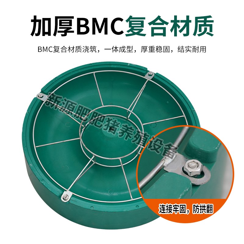 喂猪食槽保育猪用复合食槽大圆槽乳猪复合料槽猪食盆养猪养殖设备