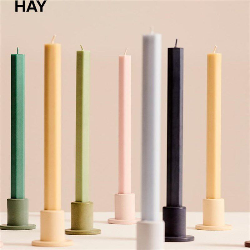 【2024AW新品】HAY Tube Candleholder北欧风陶瓷烛台装饰摆件