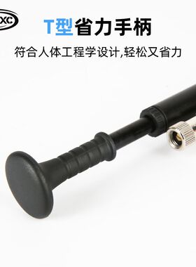 CXWXC山地自行车前叉高压打气筒避震减震器后胆便携家用带气压表