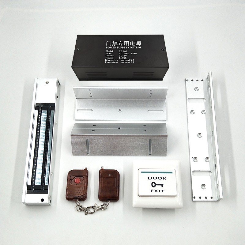 单双门遥控套装门禁系统楼宇智能感应门控制器电磁锁280kg磁力锁